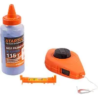 Шнур разметочный 30м. С мелом и уровнем. Startul. РФ.