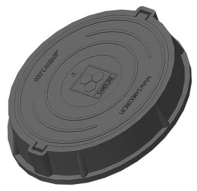 Люк полимерно-композитный легкий садовый A30 (черный). РБ. Люк полимерно-композитный легкий садовый A30 (черный). РБ.