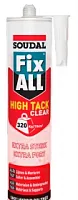 Soudal Fix All High Tack. Гибридный клей-герметик. 290 мл. Прозрачный. Бельгия.