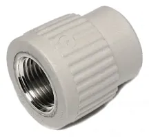 Муфта Wavin с металлической внутренней резьбой 20х1/2". Чехия.