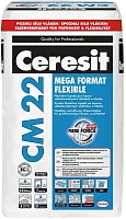 Ceresit CM 22. Высокоэластичный армированный клей для плитки. Польша. 25 кг.