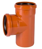 Тройник 110/110х87º для наружной канализации KGEM. Германия.