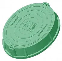 Люк полимерно-композитный легкий садовый A30 (зеленый). РБ.