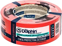 Лента малярная ПВХ красная Blue Dolphin 50м х 48мм. Польша.
