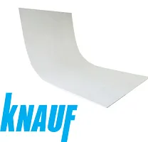 Гипсокартон KNAUF арочный 6,5х1200х2600 мм. Латвия.