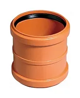 Муфта двойная (двухраструбная) 110мм для наружной канализации KGММ. Германия.