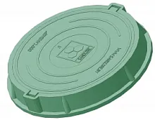 Люк полимерно-композитный легкий садовый A15 (зеленый). РБ.